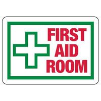 SN-10Hx14W-ALU-PLY-FIRST AID ROOM10" H x 14" W Aluminum Not Laminated