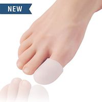 AQUAPAPA Gel Toe Caps and Protectors for Men or Women - Prevents Callus & Blistering (Medium (2 Pieces))