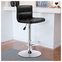 Table & Bar Stool, Swivel Bar Stool Bistro Chair, Black