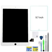FixCracked Replacement LCD Screen and Glass Touch Digitizer + Screen Protector for ipad pro 9.7 with Professional Tool Kit（White）