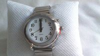 Ladies Talking Wrist Watch Silver Tone for the Blind and Low Vision