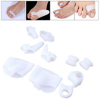HEALLILY 1 Pair Toe Strecher 1 Pair Toe Separators 1 Pair Bunion Pad 1 Pair Toe Spacers 1 Pair Toe Protectors