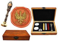 MNYR Vintage Phoenix Bird Decorative Luxury Wood Box Gold Metal Peacock Wedding Invitations Gift Cards Paper Stationary Envelope Seals Custom Wax Seal Sealing Stamp Sticks Melting Spoon Gift Box Kit