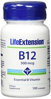 Life Extension B12, 500 Mcg, 100 Dissolving lozenges