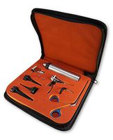 Veterinary Otoscope Kit - Open Slit with 3 Reusable Specula, Crocodile Forceps and Two Replacement Bulbs - Home and Professional Use