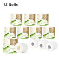 PsemesP Toilet Paper, 12 Count, 3-Ply Ultra Soft Absorbent Tissue