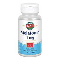 KAL Melatonin 1mg | 100% Pure | Healthy Relaxation & Sleep Support Formula | Fast-Acting | Vegetarian | 120ct, 120 Serv.
