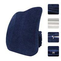 Lumbar Support for Office Car Chair, Memory Foam Lumbar Support Cushion Balanced Firmness Pain Relief Back Pillow