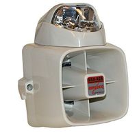 AMSECO POTTER SSX52SC SIREN AND STROBE COMBINATION - CLEAR