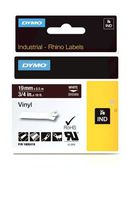 DYMO Rhino Adhesive Vinyl Label Tape, 3/4-inch, 18-foot Cassette, Brown (1805418)