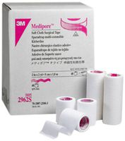3M Medipore Soft Cloth Surgical Tape,Short Roll 2962S (Pack of 48)