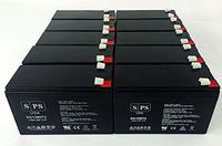 Interstate SLA1088 12V, 9Ah Lead Acid Replacement Battery- from SPS (12 Pack)