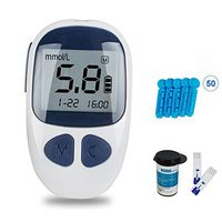 Denshine Diabetes Testing Kit Electronic Blood Glucose Meter Glucometer Digital Handheld Blood Glucose Monitor Diabetes Test Meter Monitor Kit with 50 Test Strips, 50 Lancets (#103)