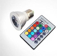 Supadeals 16-Color RGB Led Bulb Changing Lamp with Remote for Home, Party to Improve Atmosphere