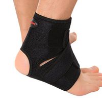 Liomor Ankle Support Breathable Ankle Brace for Running Basketball Ankle Sprain Men Women - S/M, Black.