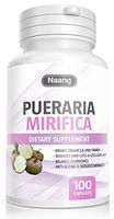 Pueraria Mirifica Supplement 500mg Root Extract Powder Promotes Women’s Health, 100% Organic Natural Herbal, Menopause Relief, Vaginal Health, Improve Hair and Skin Collagen by Naang