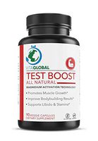 Test Boost | All Natural | Magnesium Activation Technology | Promotes Muscle Growth | Improve Bodybuilding Results | Supports Libido & Stamina 90 Veggie Capsules