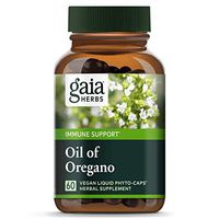 Gaia Herbs Oil of Oregano, Vegan Liquid Capsules, 60 Count - Immune and Intestinal Support for Healthy Digestive Flora