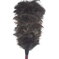 AABABUY 23inch Natural Ostrich Feather Duster Wooden Handle Brush Duster Dust Cleaning Tool