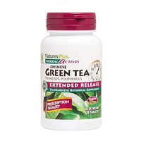 NaturesPlus Herbal Actives Chinese Green Tea, Extended Release - 750 mg, 30 VegetarianTablets - Nutritional Support for Free-Radical Defense & Overall Well-Being - Gluten-Free - 30 Servings