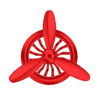 Hieagle Car Air Freshener Vent Clip,Small Car Fragrance Diffuser Scents Essential Oil Diffuser Aromatherapy Perfume with Refill Oil Pads (Red)