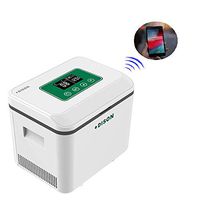 MTPLUM Portable Large Capacity Insulin Refrigerated Box, Medicine Cooler Refrigerator for Car, Travel, Home - LCD Display with App Connecting Medication Reminder (1500ml)