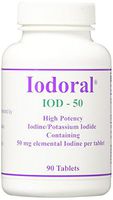 Iodoral Iod-50 High Potency Iodine/Potassium Iodide Tablets, 90 Count