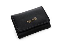 Miamica Women's Snap Pill Case, Black