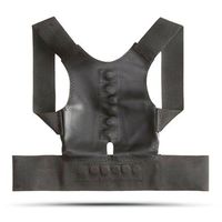 Back Brace Posture Corrector with 12 Magnets Mini Adjustable Support Brace for Improves Posture and Provides Lumbar Support and Lower and Upper Back Pain Unisex (Black, M)