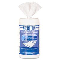 Scrubs 98528CT Clear Reflections Glass Cleaner Wipes, 6 EA (Pack of 90)