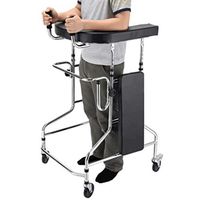 WALKER'S Rehabilitation Elderly Stroke Hemiplegia Adult Lower Limb Rehabilitation Training Equipment Stand (Color : Black, Size : 7363100cm)