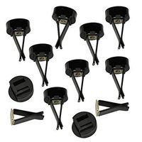 Set of 10 Square Head Car Air Vent Clip with Plastic Slot Head Car Vent Clip Relacement Auto Air Conditioner Car Outlet Clips, Black