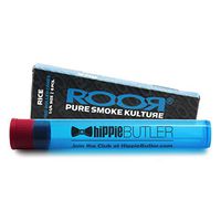 ROOR 1 1/4 Rice Pre-Rolled Cones (1 Pack) with Hippie Butler KewlTube
