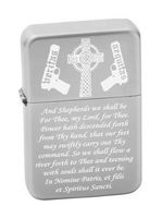 Boondock Saints Prayer Lighter Brush Chrome
