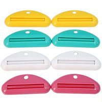 Envysun Toothpaste Tube Squeezer 8pc Toothpaste Tube Dispenser Multipurpose Squeezer Clips Assorted Color
