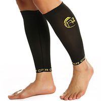 CFR Copper Compression Recovery Calf Sleeve Shin Splint Leg Support Sleeves for Running Cycling Travelling Muscles Joints Pain Relief Men & Women One Piece,M UPS Post