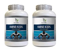 pre Workout with Fat Burner - Amino ACIDS 2200mg - Extra Strength - Amino acids Muscle Growth - 2 Bottles 300 Tablets