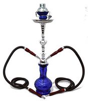 new 2 hose 22" Blue Hookah shisha nargila bar narguile nargile vase water Vase