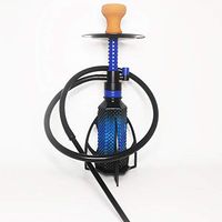 Kumiy Height 55cm Hose Hookah Set, Hookah Tube Glass Base Metal Material Smoking Water Pipe, Arabian Luxury Supreme Series/Family Party/Party (C)