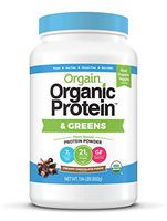 Orgain Organic Plant Based Protein & Greens Powder, Creamy Chocolate Fudge - Vegan, Dairy Free, Gluten Free, Lactose Free, Soy Free, Low Sugar, Kosher, Non-GMO, 1.94 Pound (Packaging May Vary)