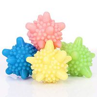 Motonupic 2pcs Reusable Washing Laundry Ball Magic Clothes Dyer Household Cleaning Balls 6cm - Ball Plasma Water Discs Dryer Soap Ball Plasma Sunx Magic Nail Diaper Wash 8 B