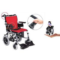 YOLANDEK The lightest & Most Compact Powered Wheelchair - Ultra Portable Folding Power Wheelchair - Weights Only 33 lbs(Including 11A Lithium Battery) - 18" Seat Width