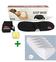 AVIMA Sleep Mask Blindfold, Light Weight Comfortable Soft Adjustable Strap Sleeping Mask - Perfect for Men Women Children - Sleep Quickly Block Sun Light Migraines Relaxation