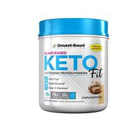 Ground-Based Nutrition Keto Protein - Keto Fit - Plant Based Organic Ketogenic Protein with MCT Oil | Burn Fat, Increase Ketones, Boost Metabolism | Vegan - No Sugar