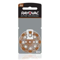 Rayovac Extra Advanced Hearing Aid Batteries, Size 312 (80 Total Batteries)