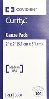 MCK33882000 - Sponge Dressing Curity Gauze 12-Ply 2 X 2 Inch Square