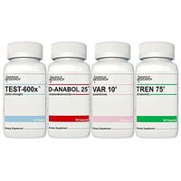 Strength Stack - Test-600x, D-Anabol 25, VAR 10, Tren 75 - Strength, Power, Muscle Hardening, Recovery - 1 Month Supply