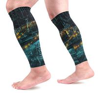 KEAKIA Realms of Mathematics Calf Compression Sleeves Shin Splint Support Leg Protectors Calf Pain Relief for Running, Cycling, Travel, Sports for Men Women (1 Pair)