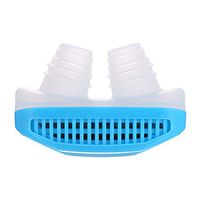 PEATAO Anti Snoring Device Silicone Nose Clip Snore Reduction Vents Maximize Airflow Air Purifying (Blue)