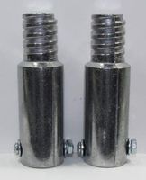2 PC - Metal Threaded Handle Tips For 3/4" Pole. (Buy 3 Get 1 Free) Extension Pole Tip - Threaded Tip Replacement - Ultra Threaded Tip Repair Kit - Metal Thread Tip - Mop & Broom Head Threaded Tip